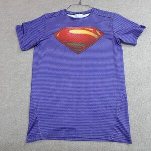 Cody Lundin Shirt Large Blue Superman Rashguard Compression